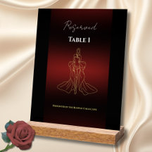 Panneau de numéro de table réservée pour gala de m