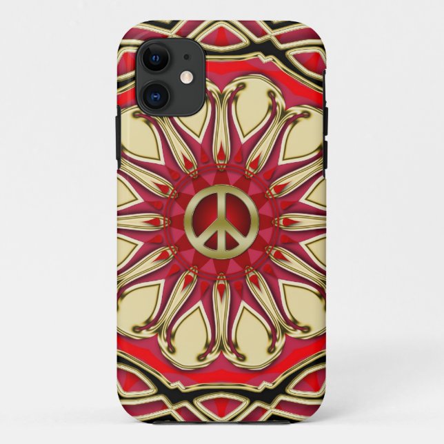 Panneau de paix Pink Sun iPhone 5 Coque (Dos)