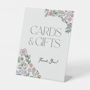 Panneau de piédestal Cartes botaniques et cadeaux 