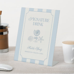 Panneau de piédestal de boisson signature pour jeu
