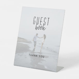 Panneau de piédestal de mariage avec livre d'or ph