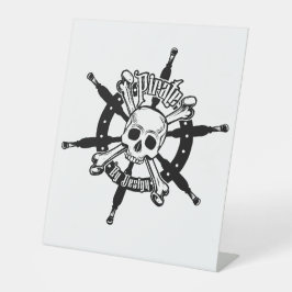 Panneau de piédestal en plastique pirate