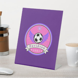 Panneau de piédestal - Football - Personnalisé - A