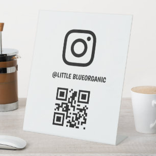 Panneau de piédestal Instagram Votre nom Instagr