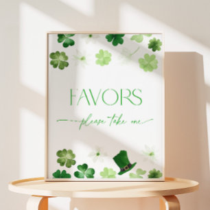 Panneau de piédestal pour St. Patrick's Day Vert P