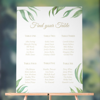 Panneau de plan de table en acrylique avec texte d