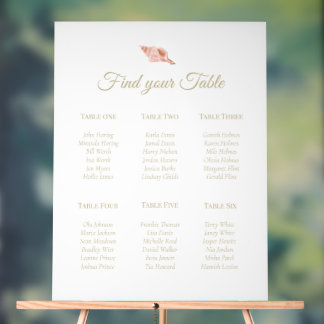 Panneau de plan de table en acrylique texte doré c