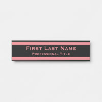 Panneau de porte de bureau moderne plaque nominati