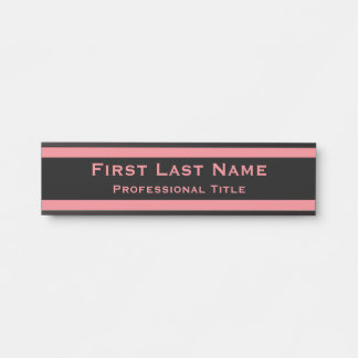 Panneau de porte de bureau moderne plaque nominati
