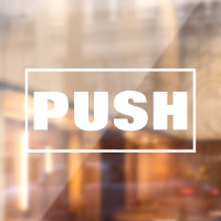 Panneau de porte poussoir,