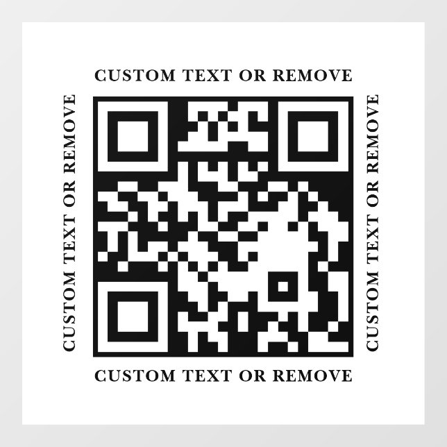 Panneau de porte QR Code Simple Moderne pour Entre (Feuille)