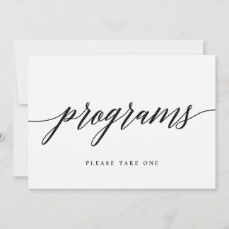 Panneau de programmes - Écriture moderne