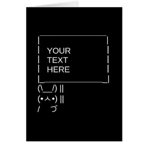 Panneau de protestation Bunny / Art texte ASCII pe