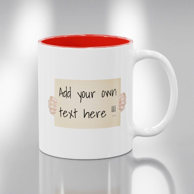 Panneau de protestation en carton Modèle café Mug (Créateur téléchargé)