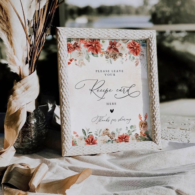 Panneau de recette de la carte rouge hiver Pinecon (Créateur téléchargé)