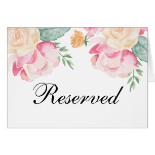 Panneau de réservation de mariage avec des fleurs
