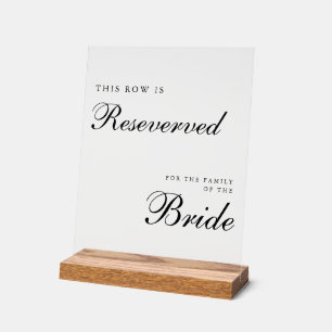 Panneau de réservation de mariage chic moderne
