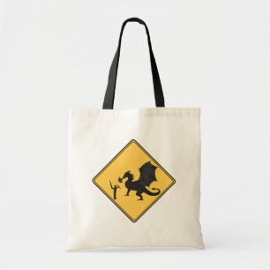 Panneau de route - Sac de chevalier et de dragon