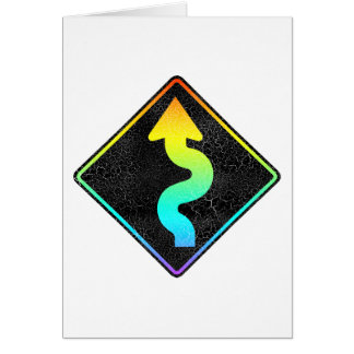 panneau de rue en courbe