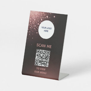 Panneau de signalisation - Affichage du menu QR