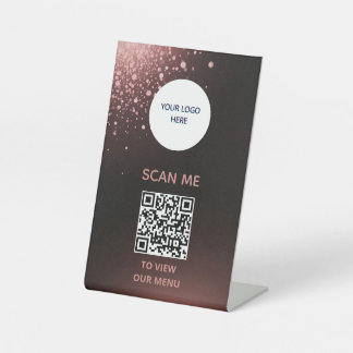 Panneau de signalisation - Affichage du menu QR