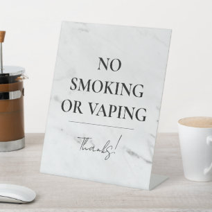 Panneau de signalisation anti-tabac sur socle