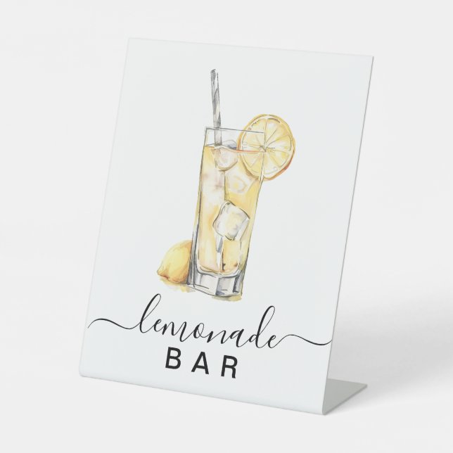 Panneau de signalisation moderne Lemonade Bar (Recto)