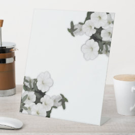 Panneau de socle en pétunia blanc