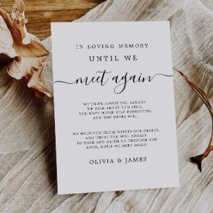 Panneau de table commémoratif de mariage En souv