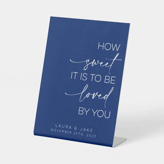 Panneau de table de dessert - Comme il est doux à  (Recto)