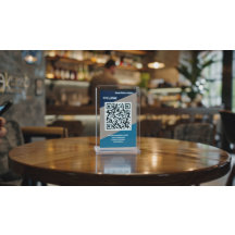 Panneau de table de révision QR personnalisé avec