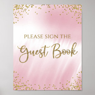 Panneau de table pour livre d'or de baby shower Ro