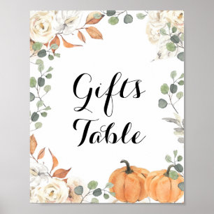 Panneau de tableau Cadeaux citrouilles rustiques