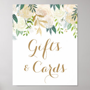 Panneau de tableau Cadeaux et cartes à fleurs en o