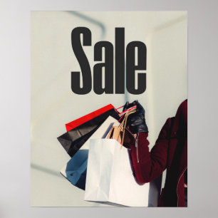 Panneau de vente au détail, affiche de vente au ma