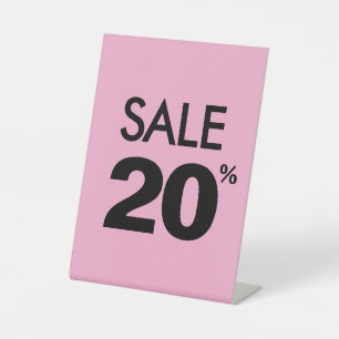 Panneau de vente de 20 % de réduction, signalétiqu