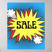 Panneau de vente de thème Superhero, Poster de ven