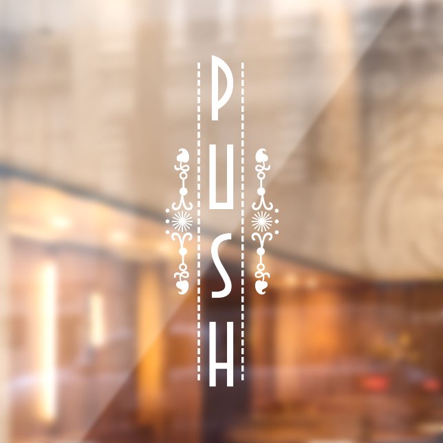 Panneau décoratif de porte poussoir, (Feuille 2)