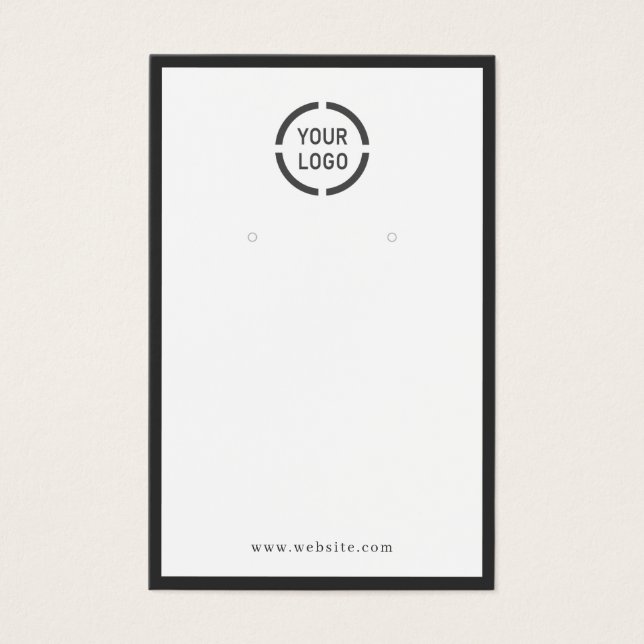 Panneau d'oreille blanche à la bordure noire (Devant)