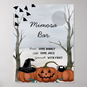 Panneau du bar Halloween Mimosa, Poster du parti H