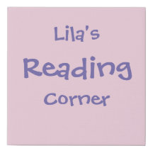 Panneau du coin de lecture personnalisé pour enfan