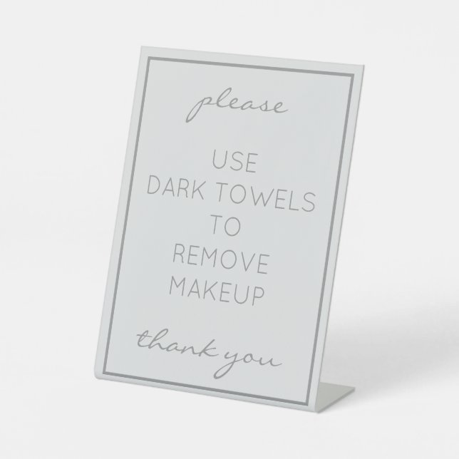 Panneau du comptoir de maquillage gris de plage cô (Recto)