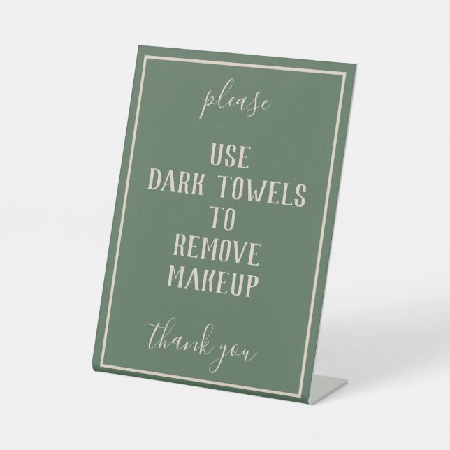 Panneau du comptoir de serviettes de maquillage ve (Recto)