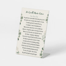 Panneau du piédestal - Il donne plus de grâce