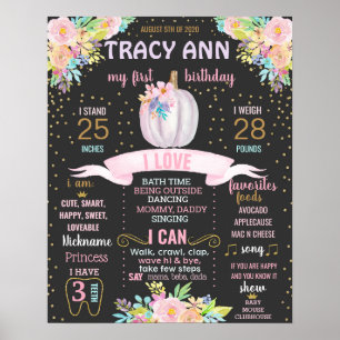 Panneau du tableau de bord du premier anniversaire