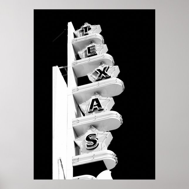 Panneau du théâtre du Texas - Poster (Devant)