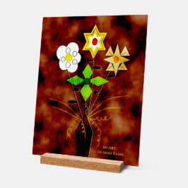 Panneau en acrylique "Livraison de fleurs" (28 x 3