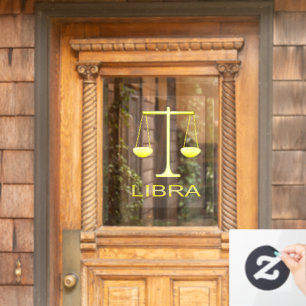 Panneau étoile Balance dorée de Libra