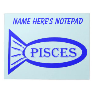 Panneau étoile Poissons Bloc-notes