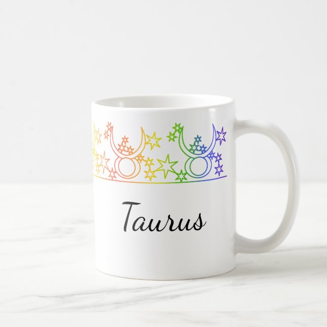 Panneau étoile Rainbow Taurus - Mug personnalisé (Droite)